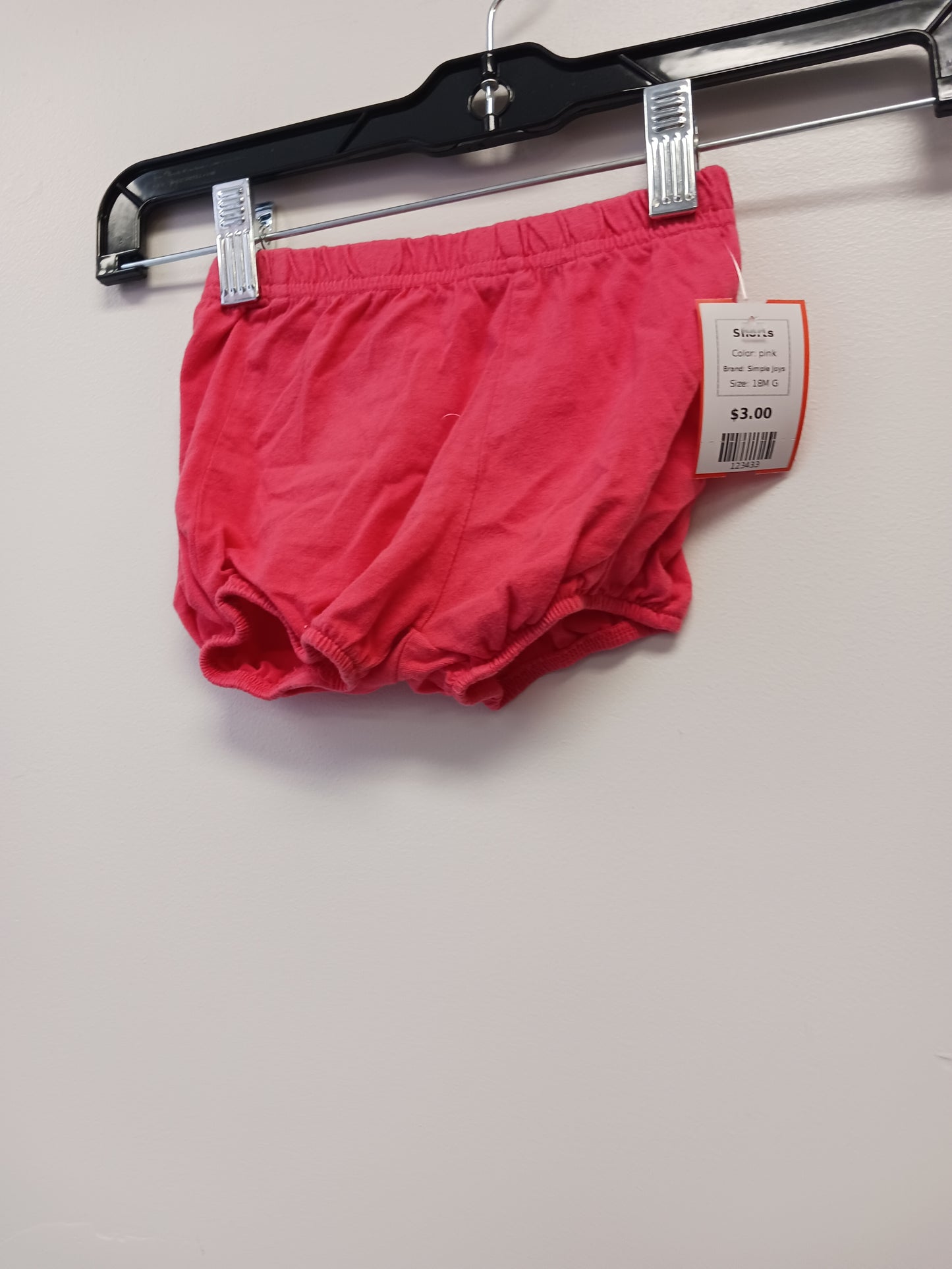 pink Simple Joys Shorts, 18M G