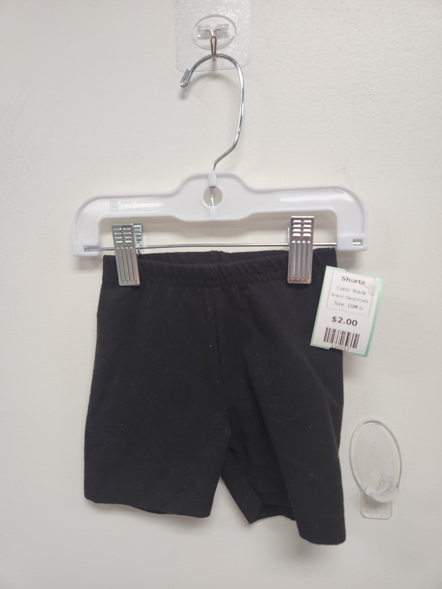 Black Garanimals Shorts, 18M G