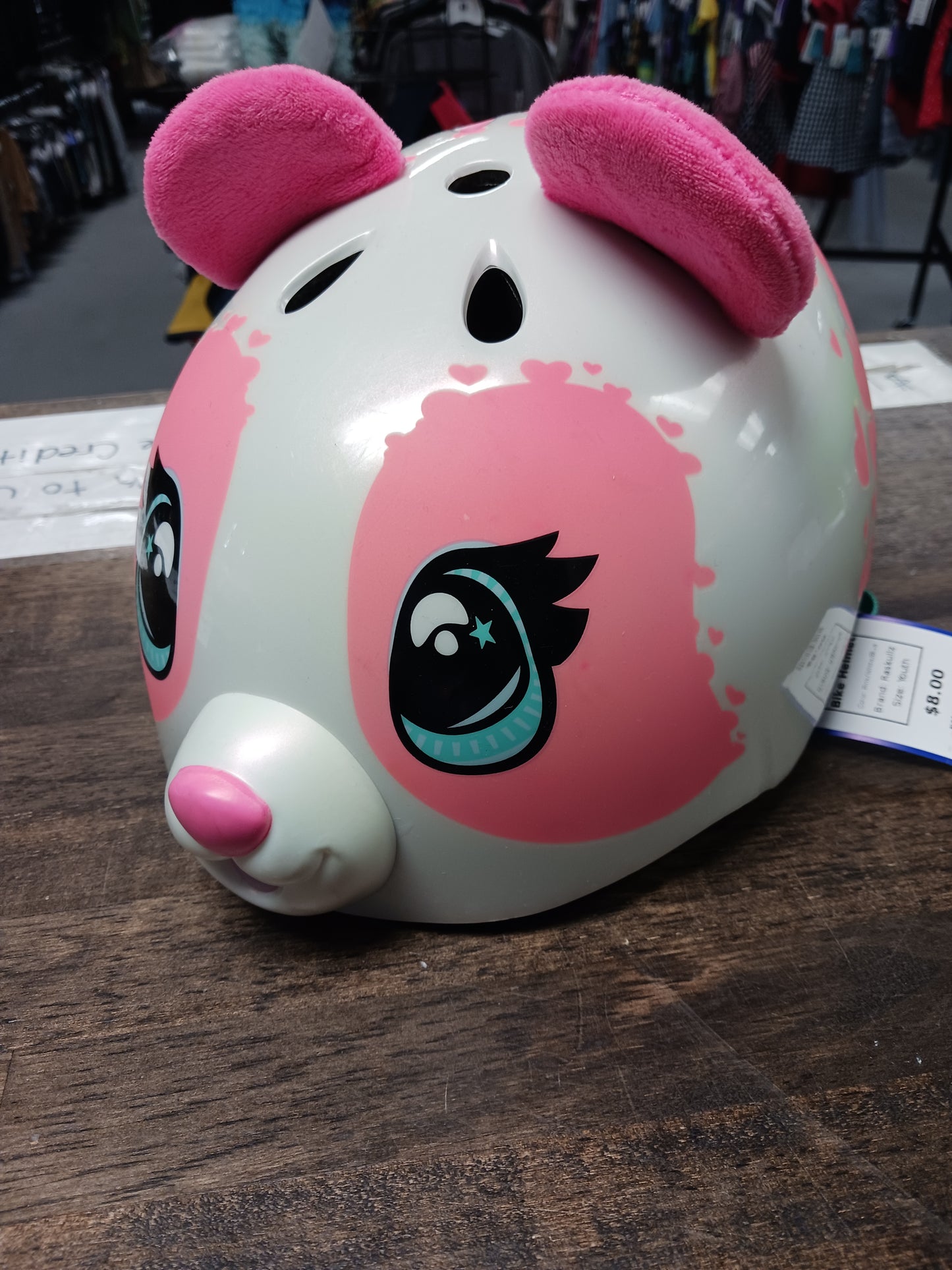 Pink/White/Blue Raskullz Bike Helmet, Youth