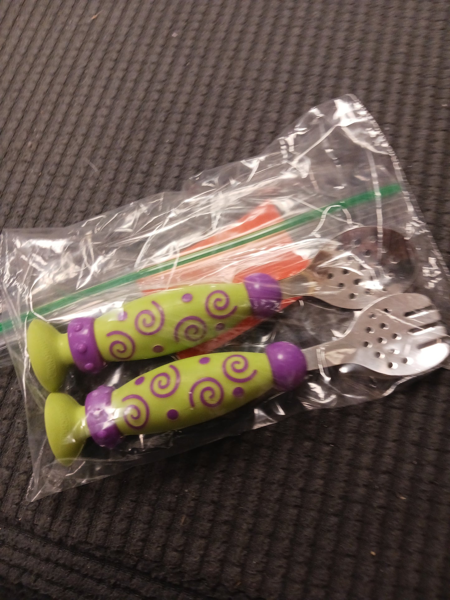 Green/purple Silverwear Set