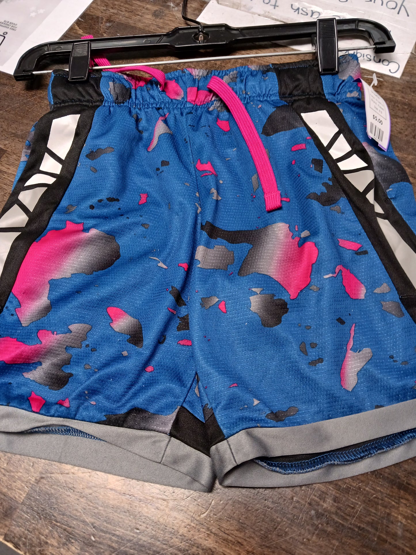 Blue/Pink Russell Shorts, 8 B