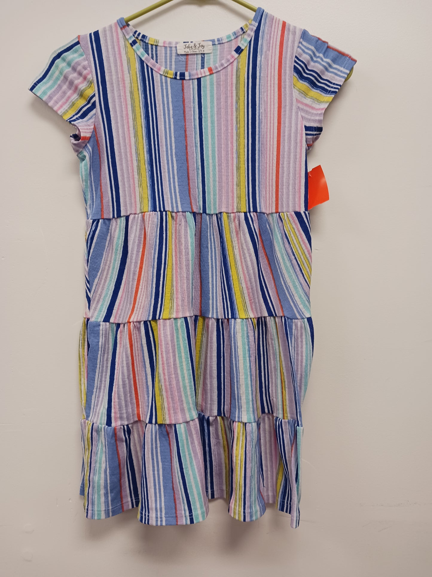 blue/pink Jolie & Joy Striped Dress, 7 G