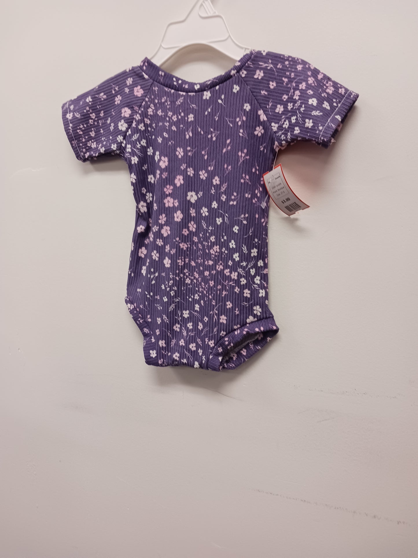 purple Boutique Flowered Onesie, 2T G
