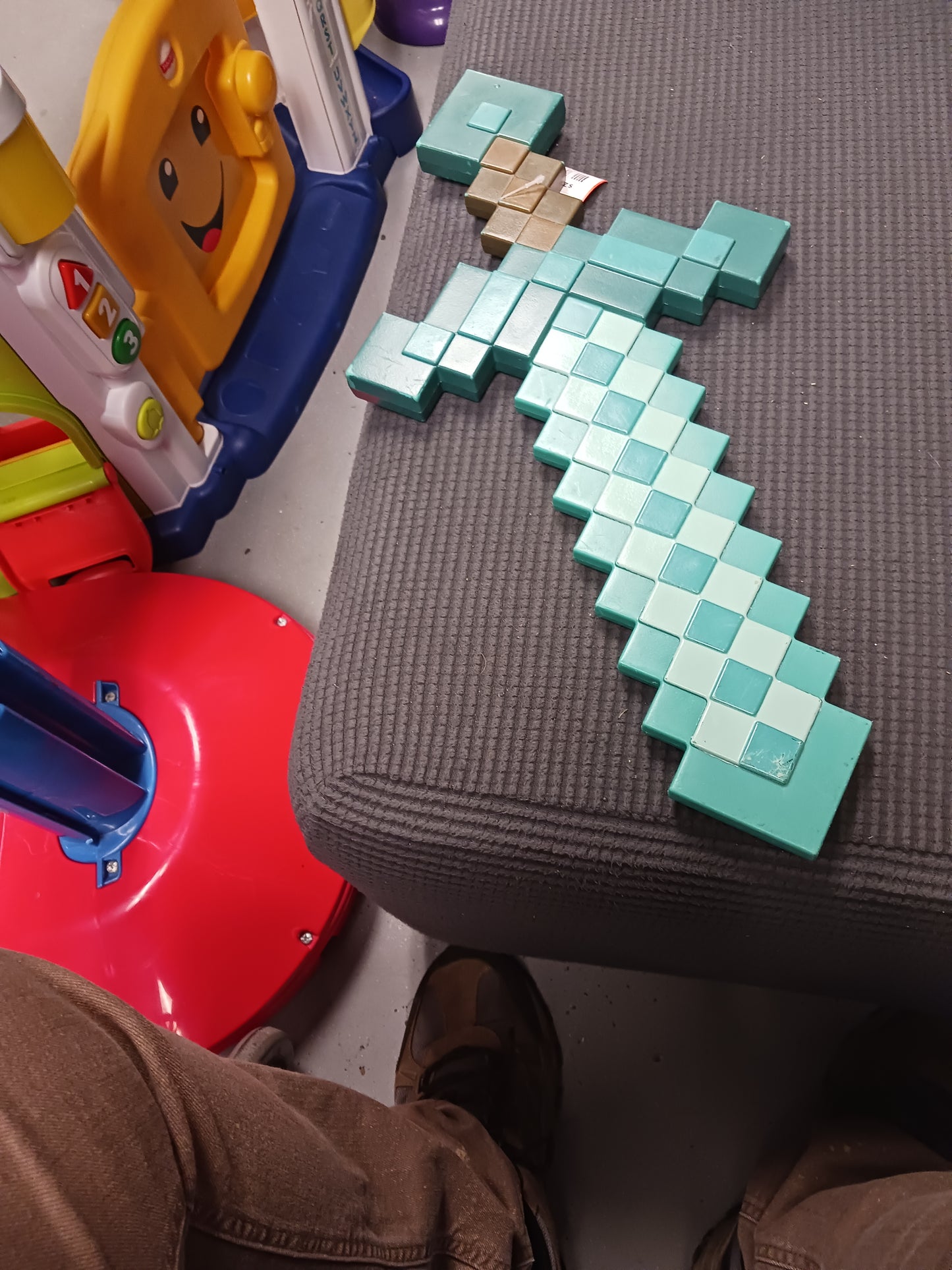 green/brown Plastic Sword