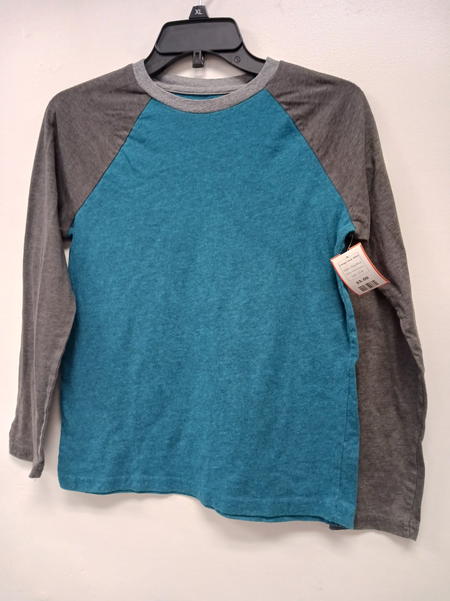 Grey/Blue Urban Pipeline Longsleeve Shirt, 10 B