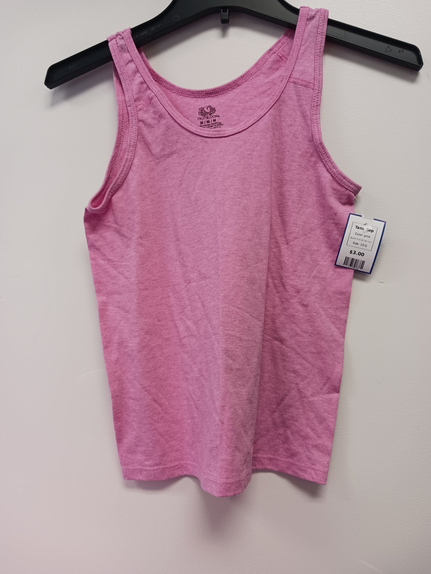 pink Fruit Of The Loom Tank Top, 10 G