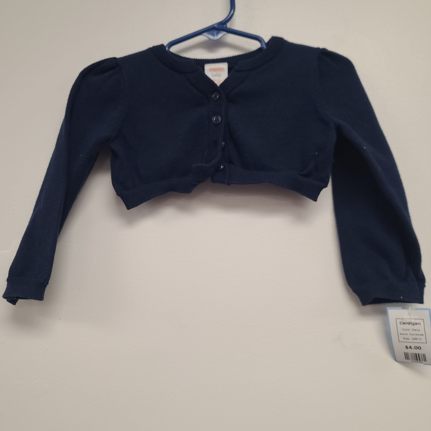 Navy Gymboree Cardigan, 18M G