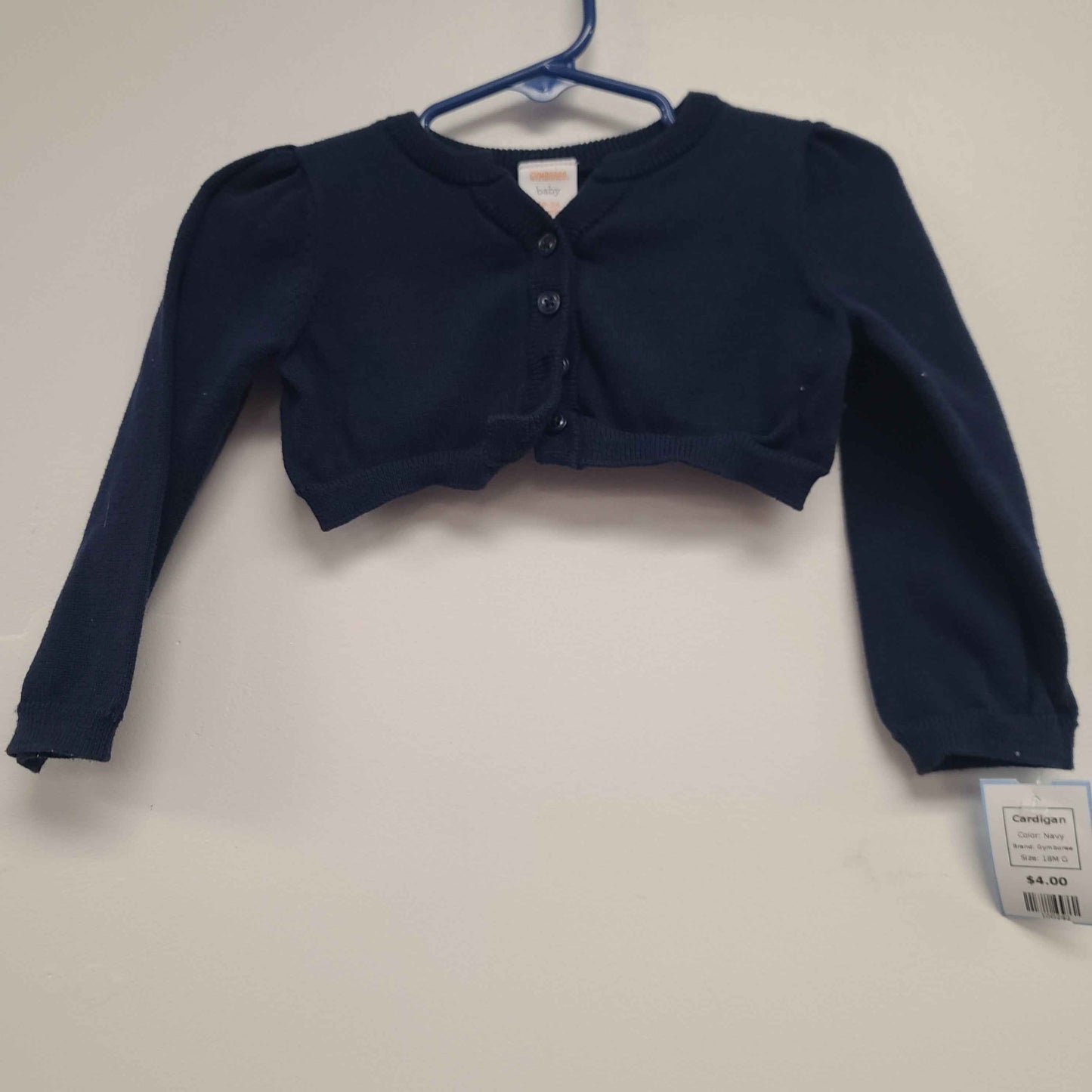 Navy Gymboree Cardigan, 18M G