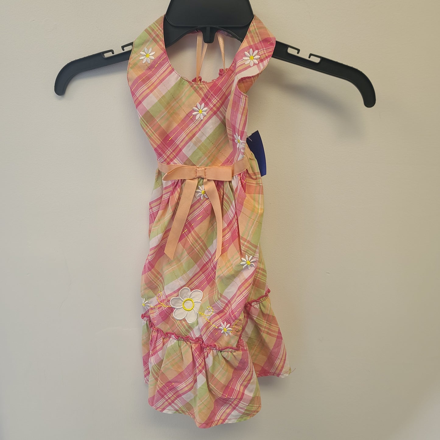 Colorful Plaid Blueberi Boulevard Dress, 4T G