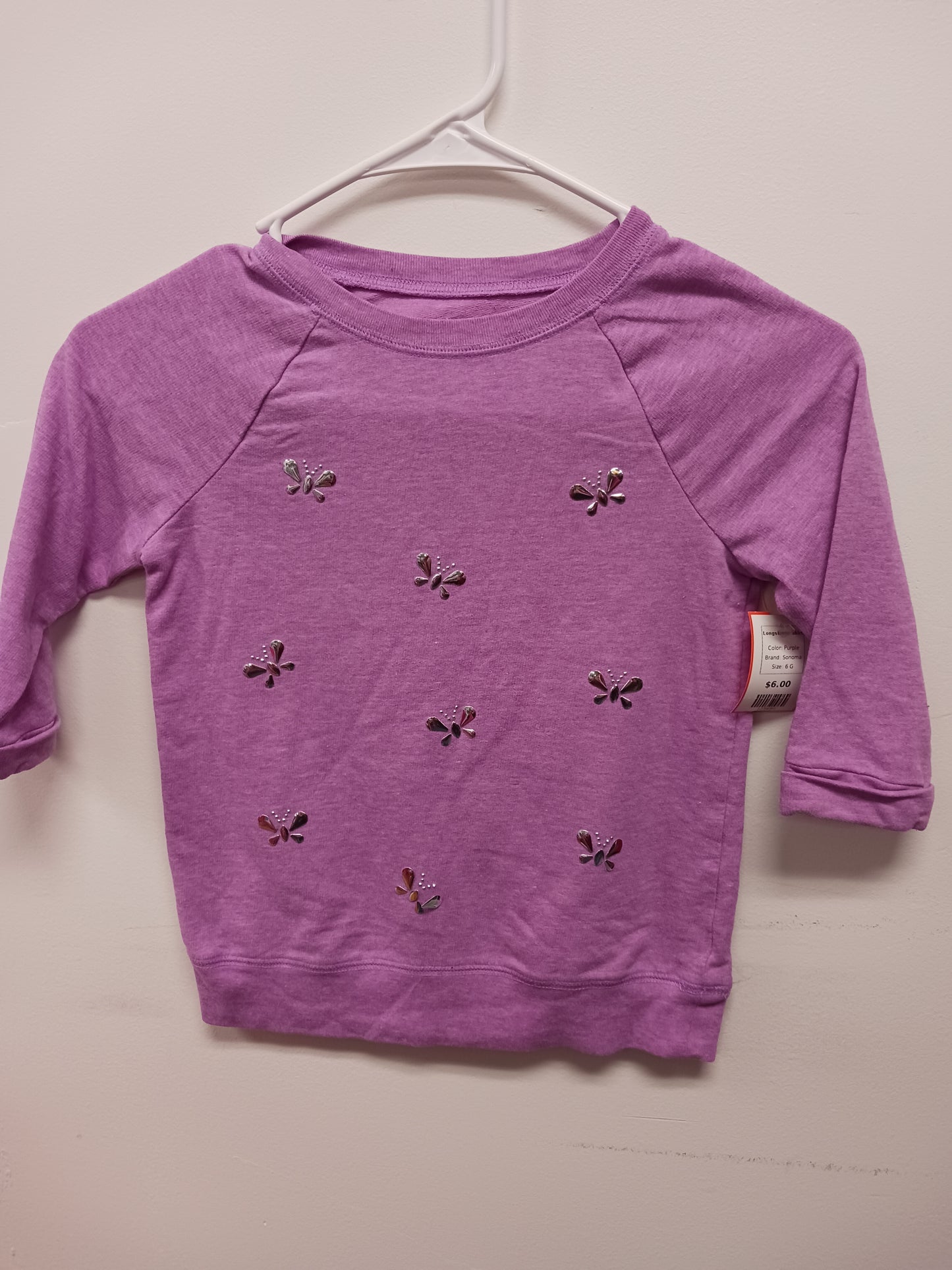 Purple Sonoma Longsleeve Shirt, 6 G