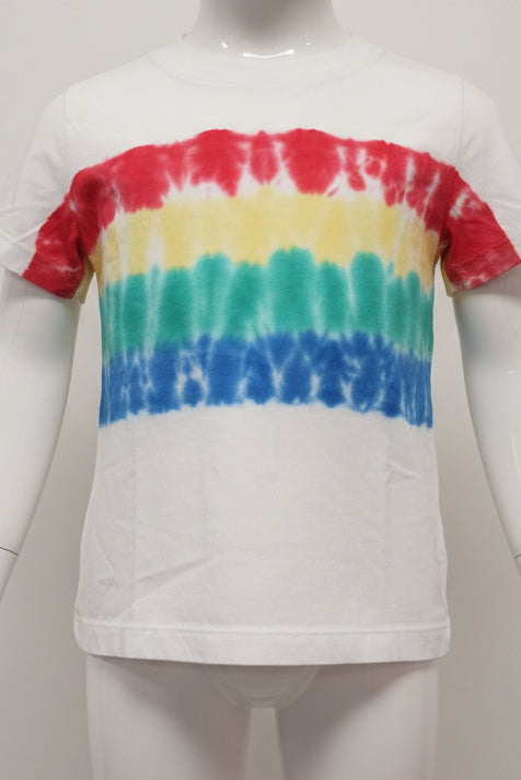 white Lands End Rainbow Tshirt 4/5, 4T B