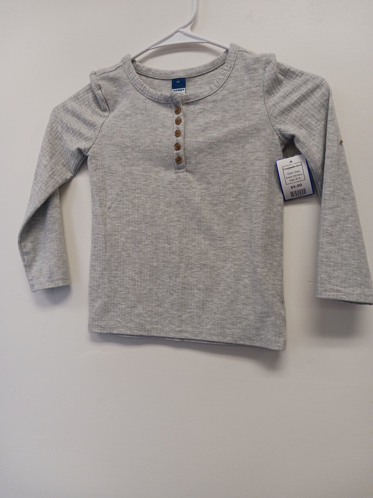 Grey Old Navy Longsleeve Shirt, 5T B