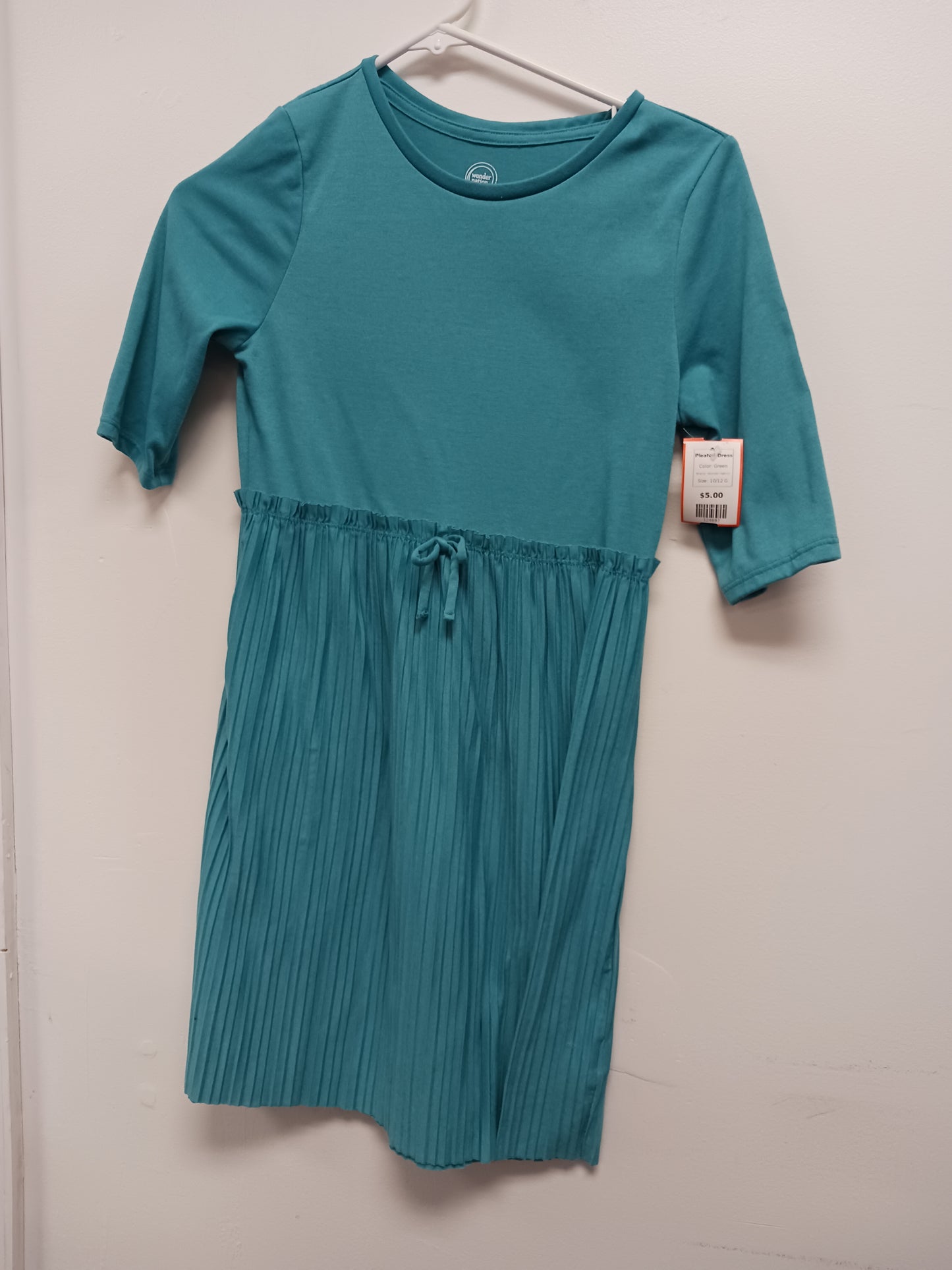 Green Wonder Nation Pleated Dress, 10/12 G
