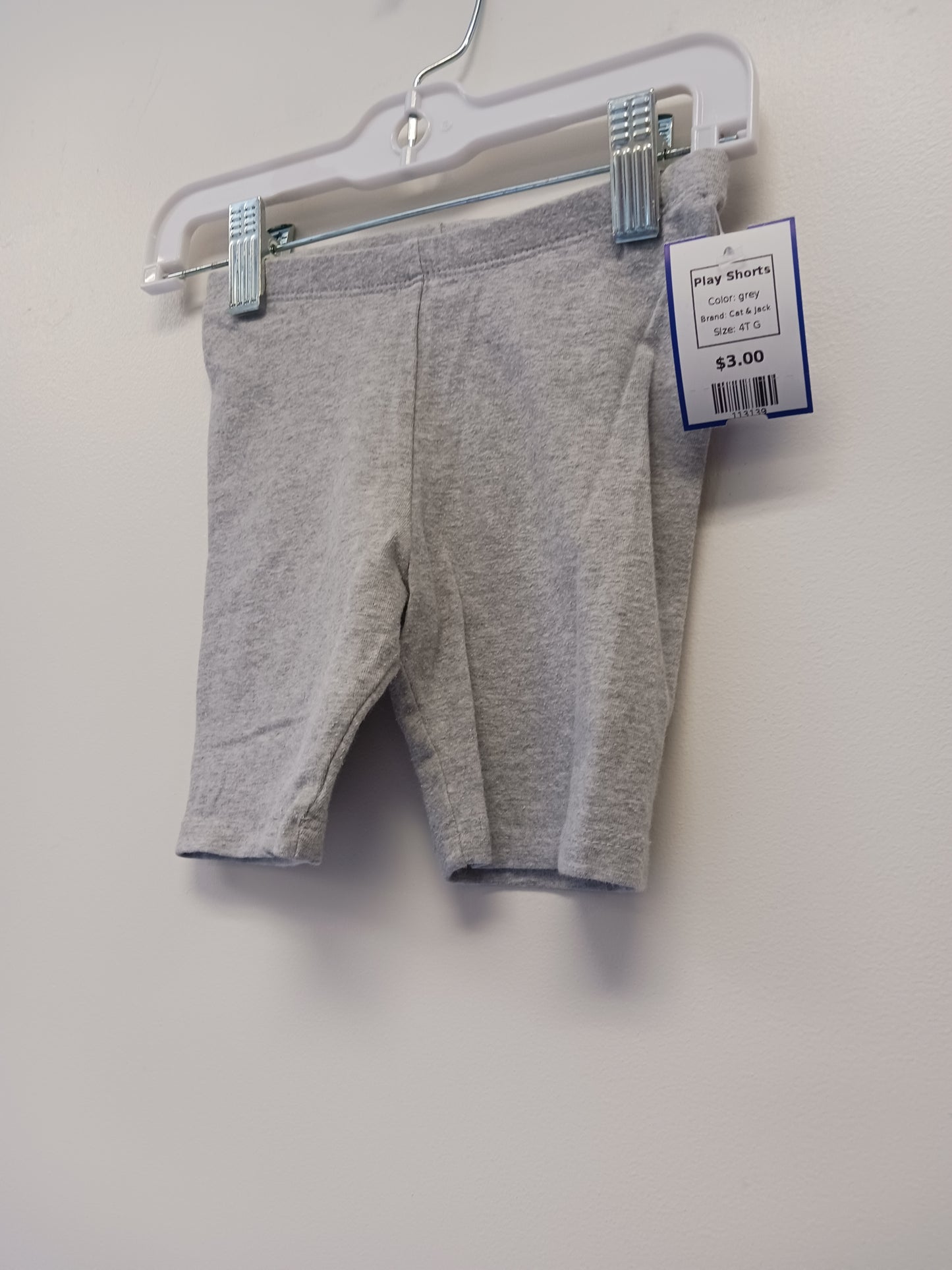 grey Cat & Jack Play Shorts, 4T G