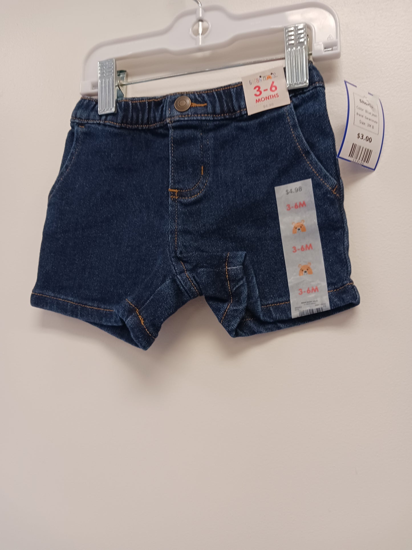 Blue Jean Garanimals Shorts, 3M B