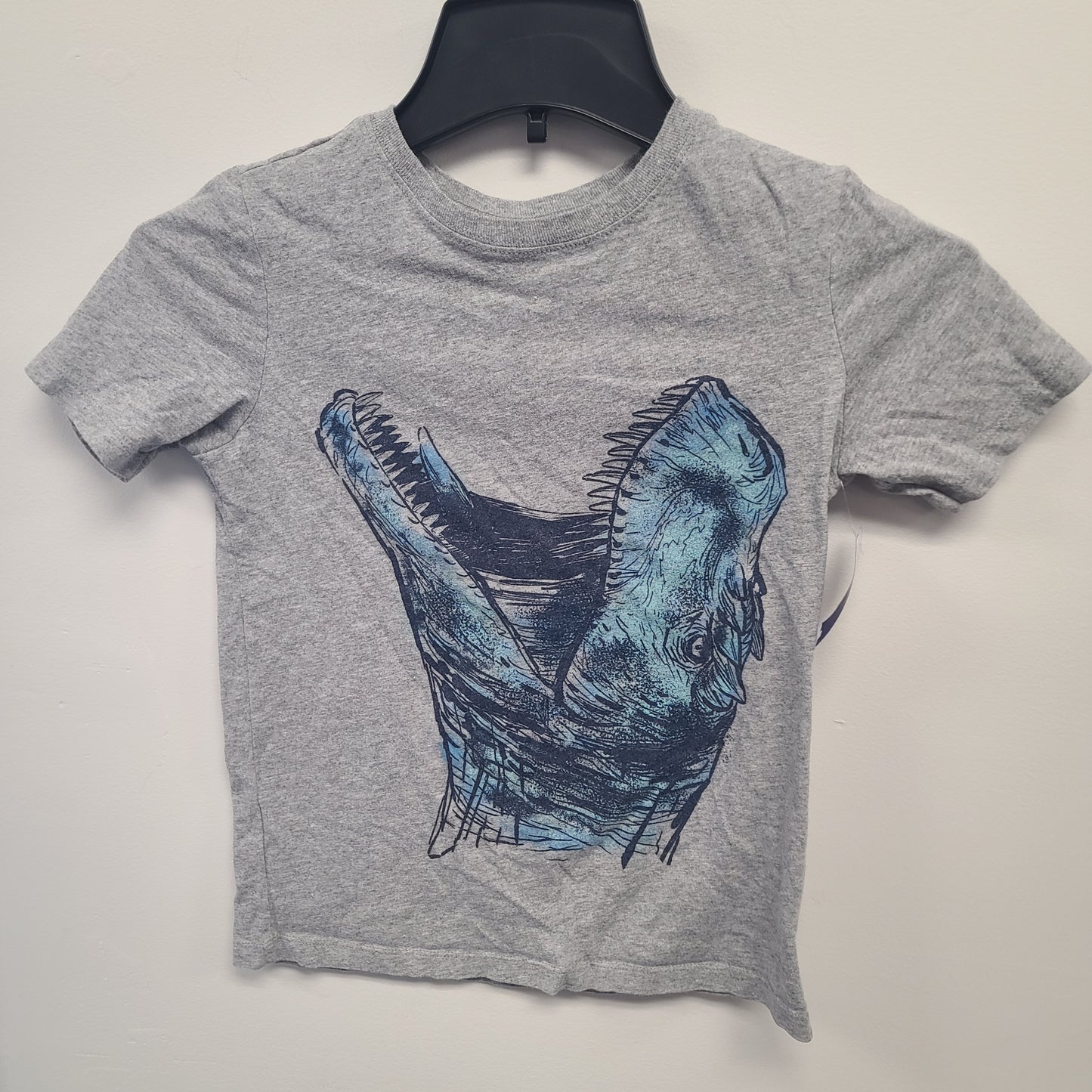 Grey/Blue Dino OshKosh Shirt, 7 B
