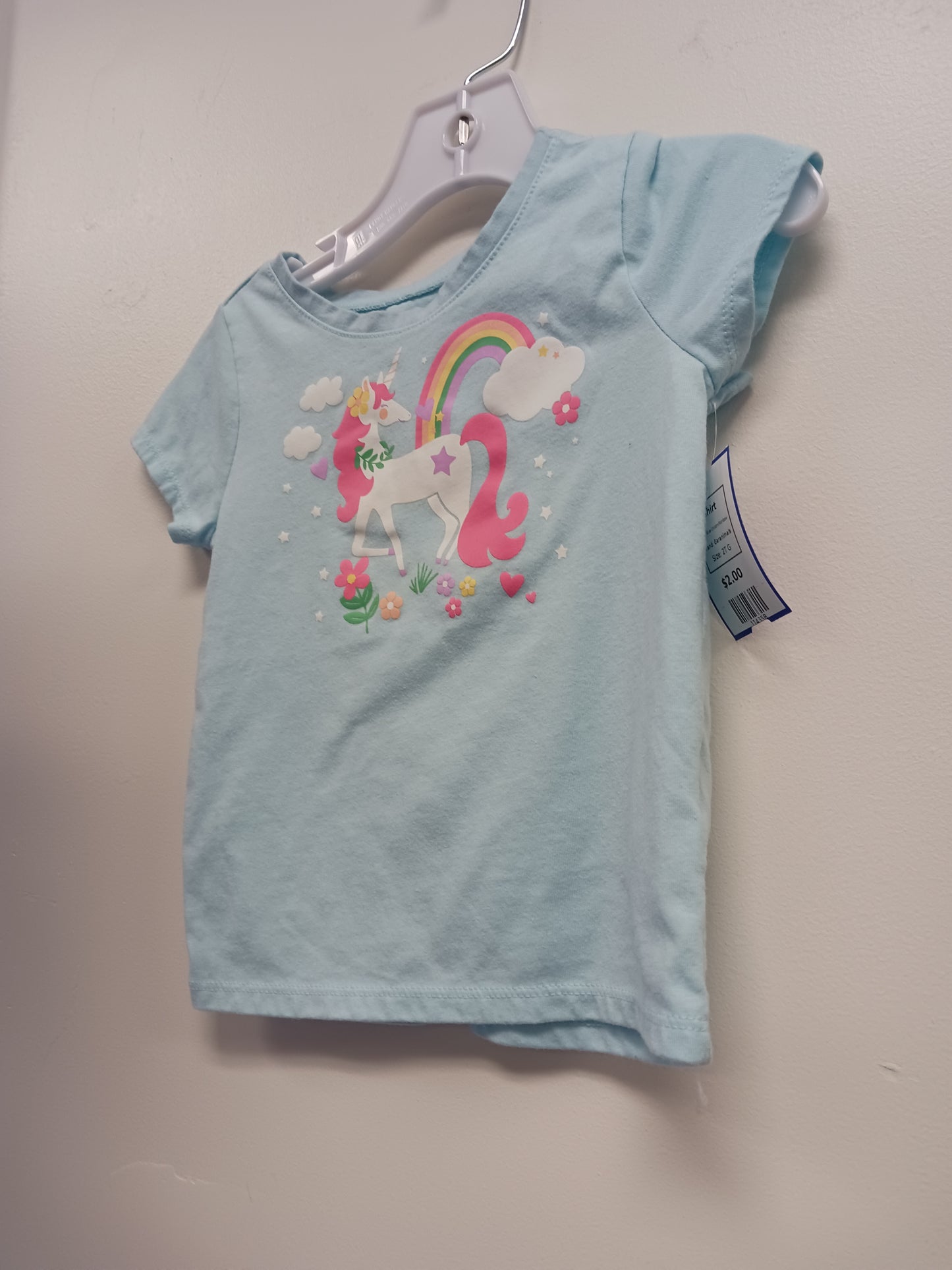 Blue Unicorn/Rainbow Garanimals Shirt, 2T G