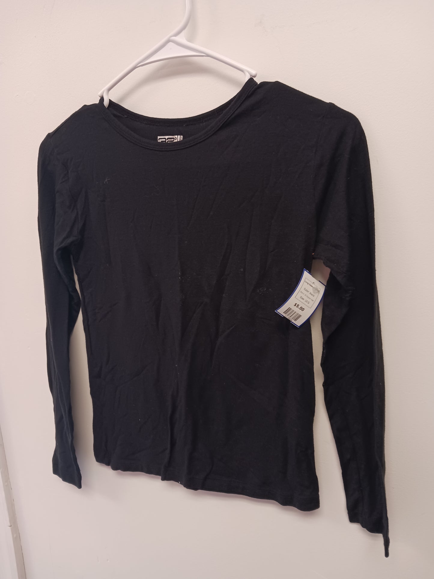 black 32 Degree Heat Long Sleeve Tshirt, 10 G