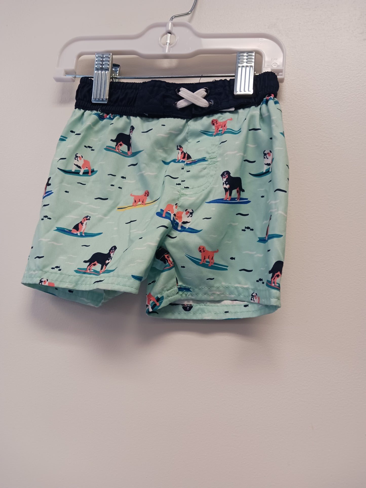 Blue Crown & Ivy Swim Trunk Set, 12M B