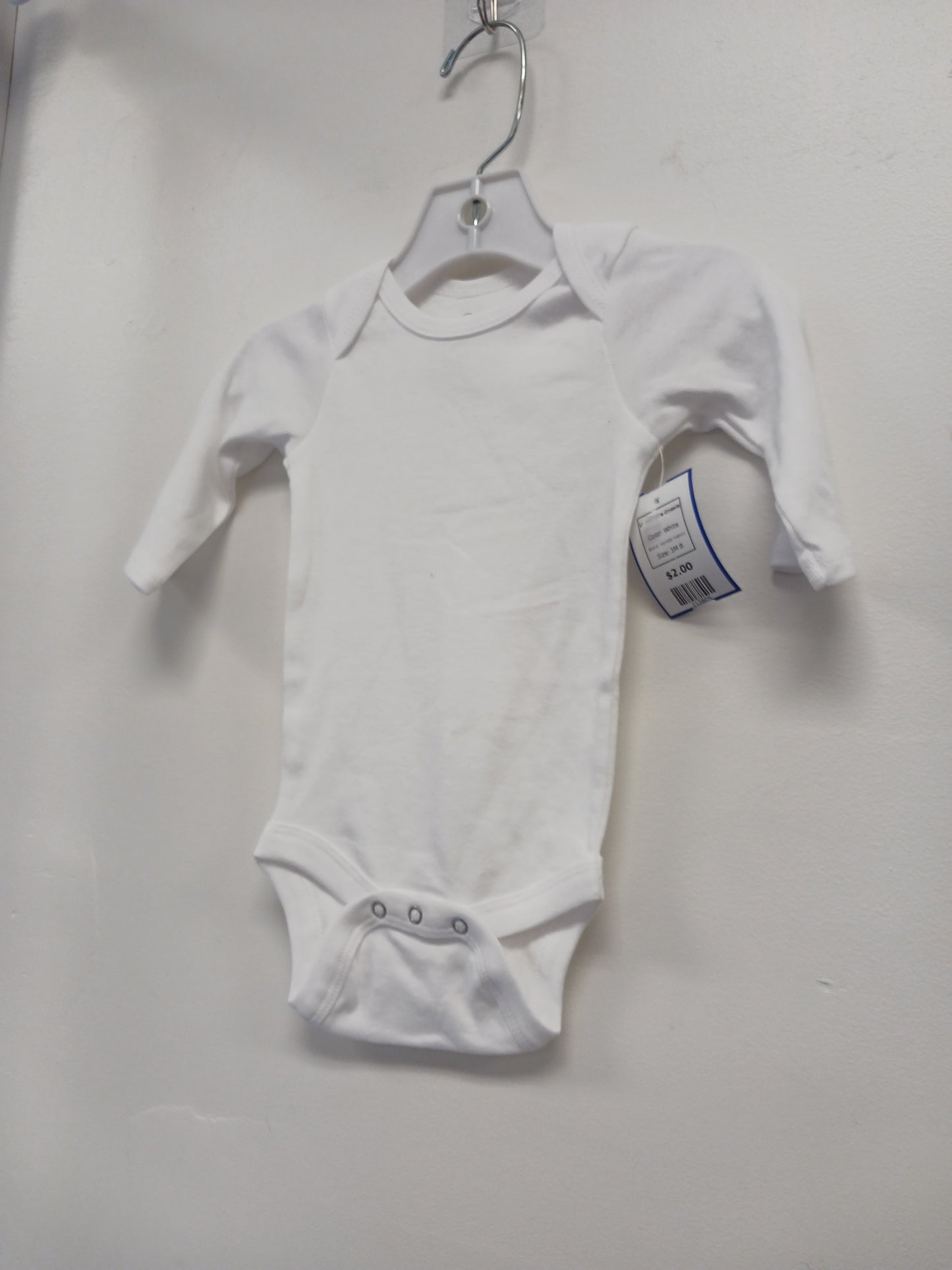 White Wonder Nation Longsleeve Onesie, 3M B