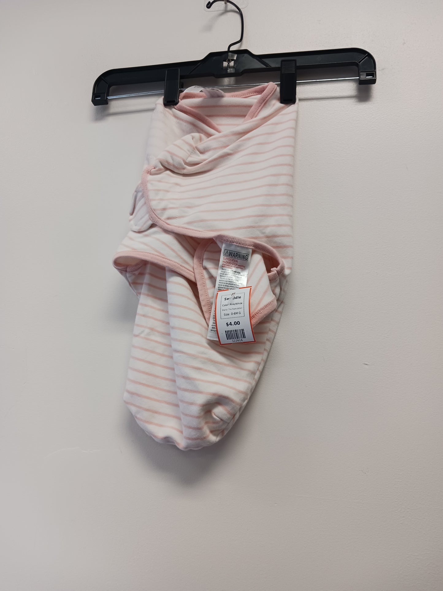 Pink/White The Peanutshell Swaddle, 0-6M G