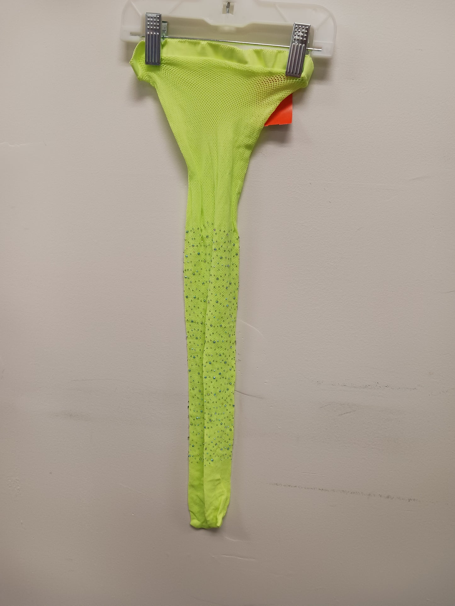 Lime Green Boutique Fishnet Stockings w/sparkle, O/S