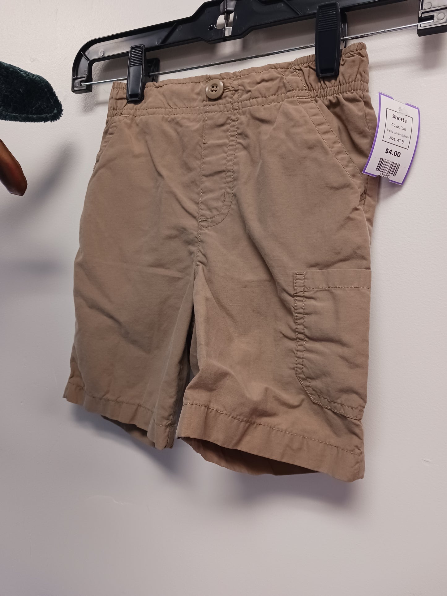 Tan Jumping Bean Shorts, 4T B