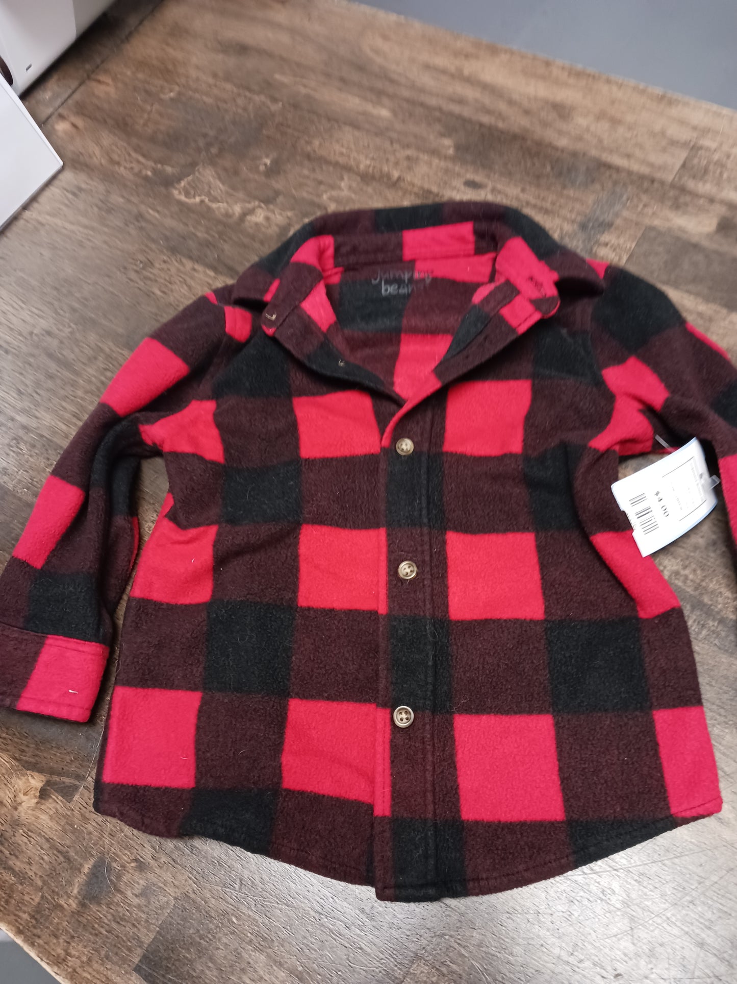 Red/Black Plaid Jumping Bean Longsleeve Button Up, 18M B