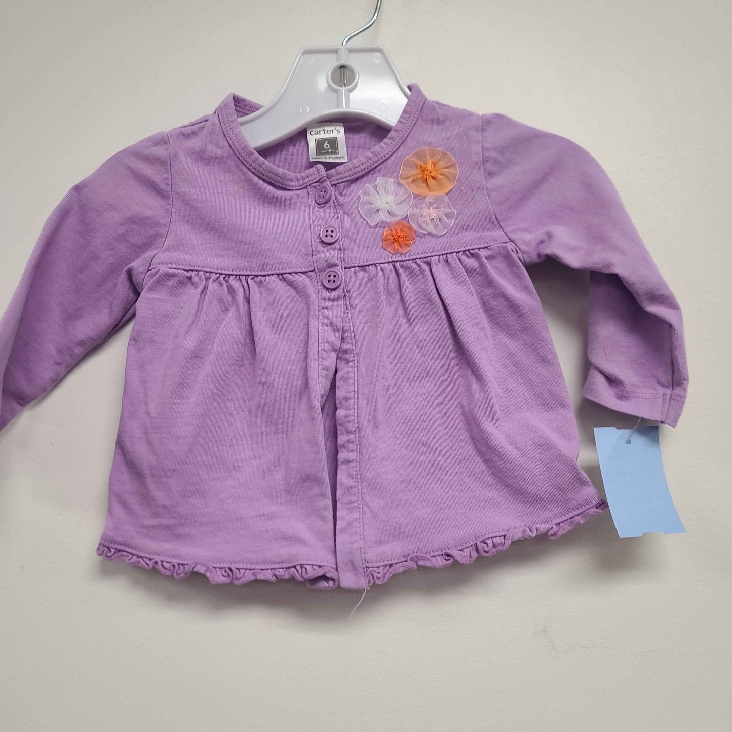 Purple Carters Cardigan, 6M G