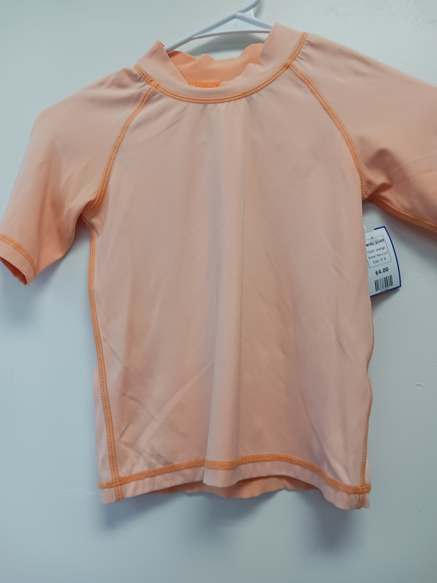 orange Kanu surf Swim Shirt, 5T B
