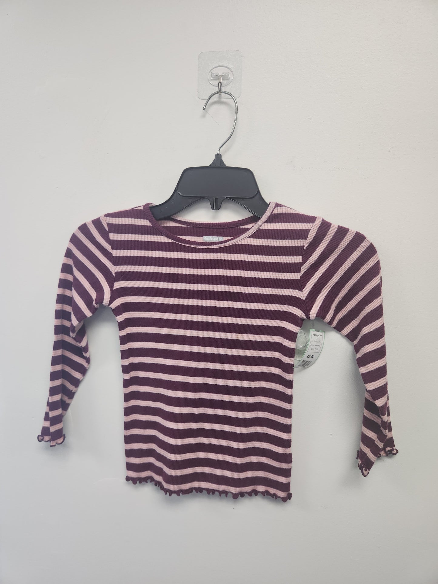 Pink/Purple Striped Garanimals Longsleeve Shirt, 5T G
