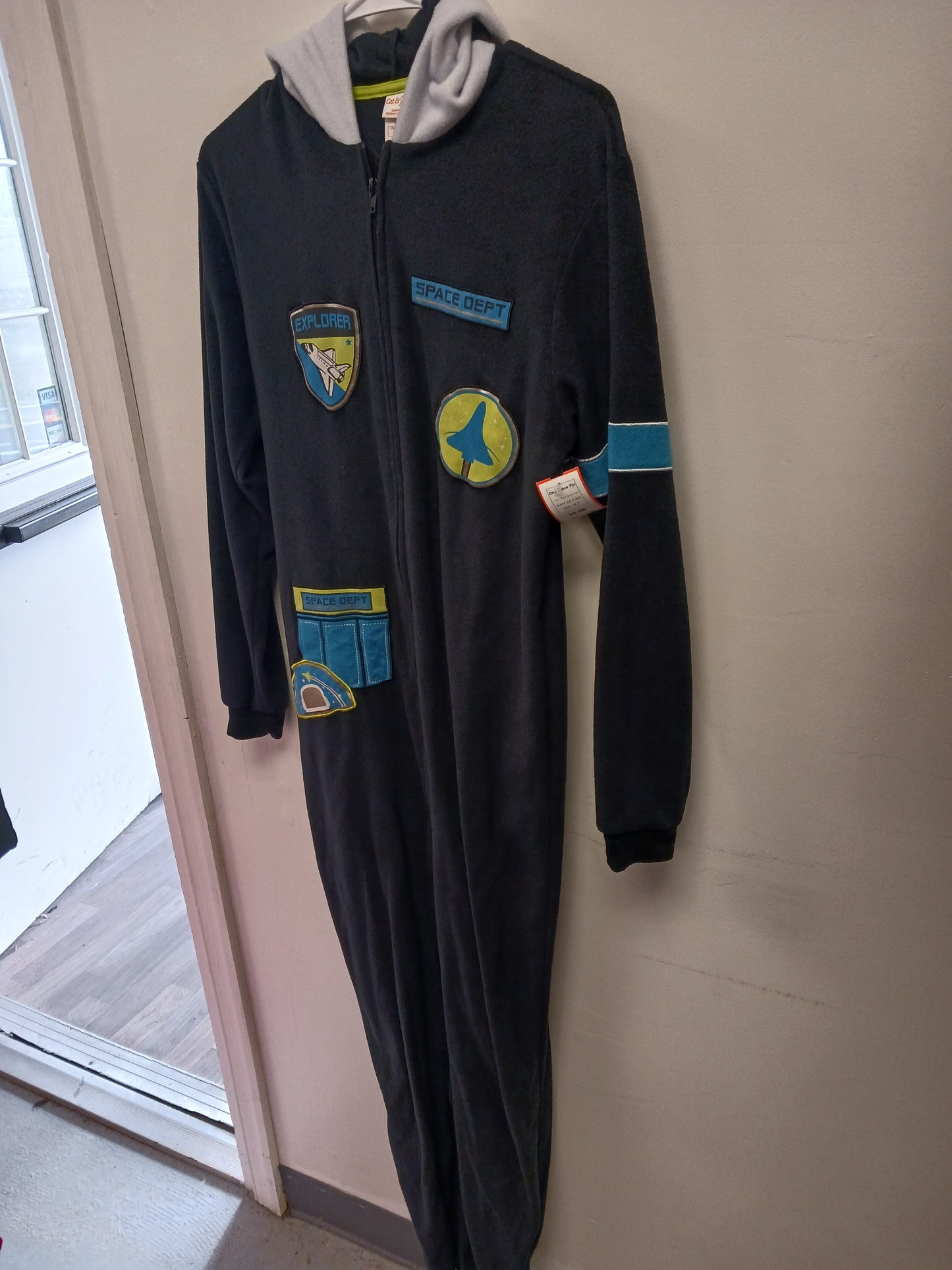 Black Space Suit Cat & Jack One Piece Pjs, 16 B