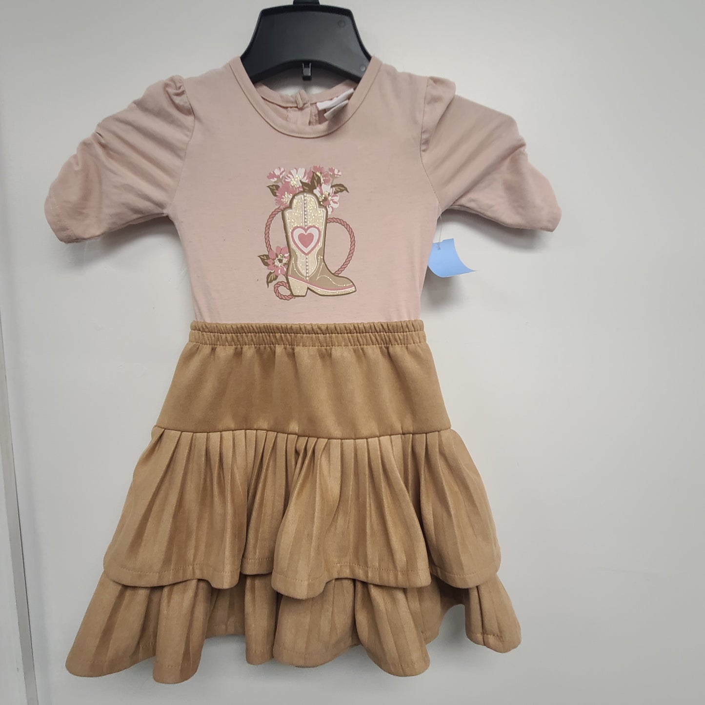 Pink/Brown Little Lass Dress, 5T G