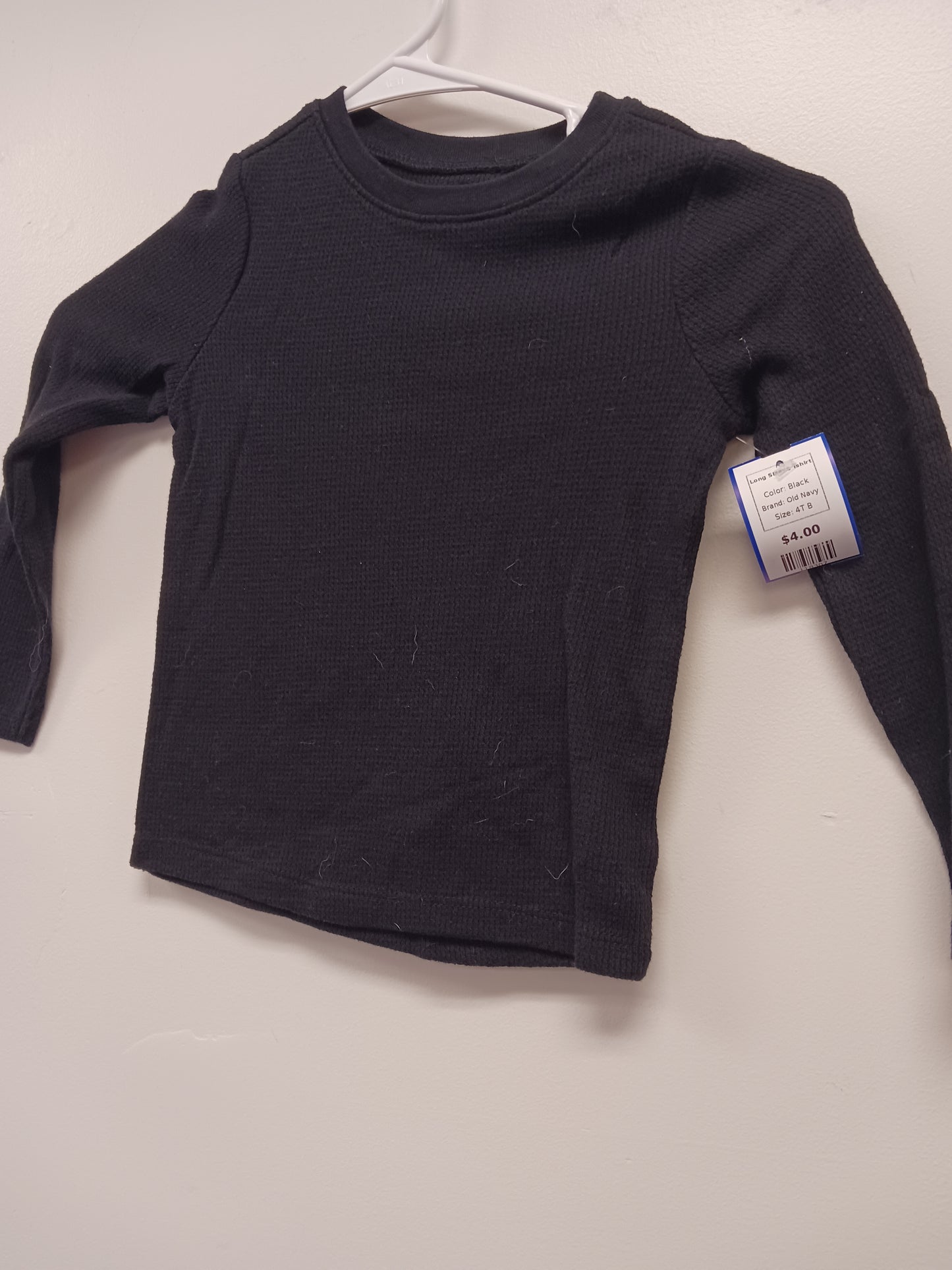 Black Old Navy Long Sleeve Tshirt, 4T B