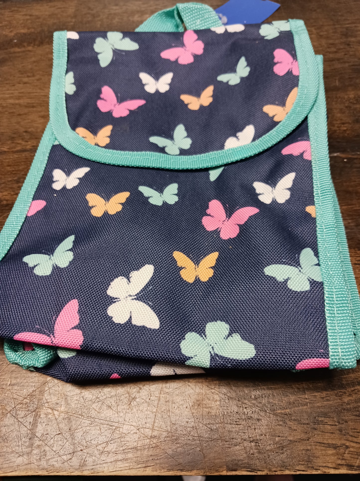 blue Butterfly Lunch Bag