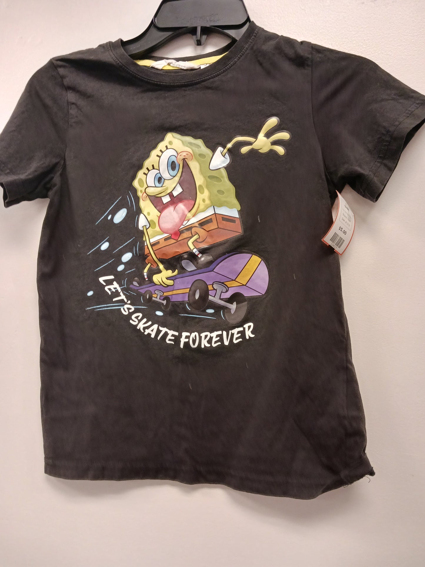 Black Spongebob H&M Shirt, 8-10 B