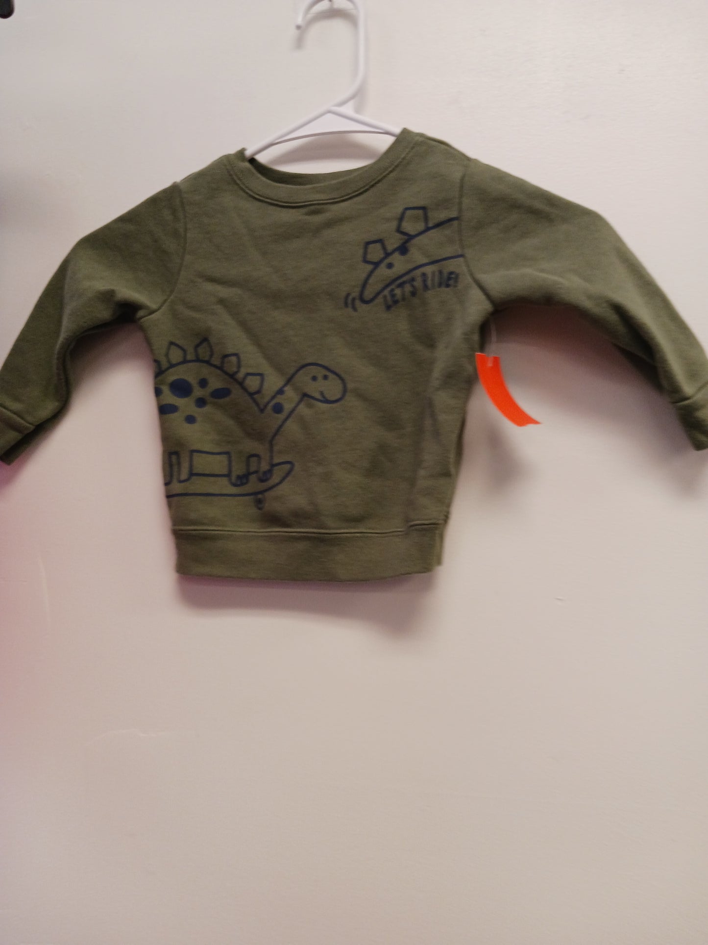 Green Garanimals Dino Sweat Shirt, 12M B