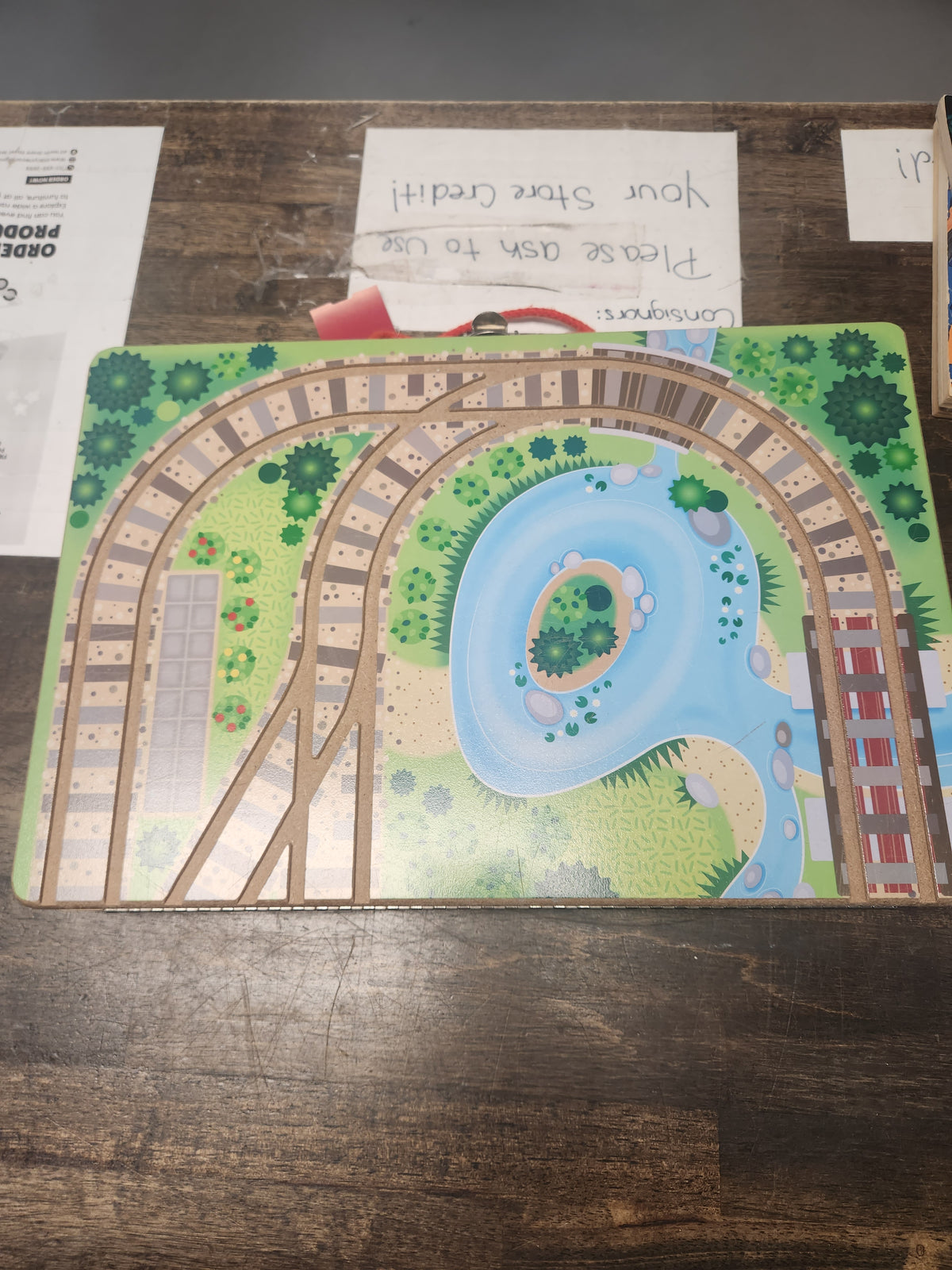 Melissa & Doug Wooden Train Set