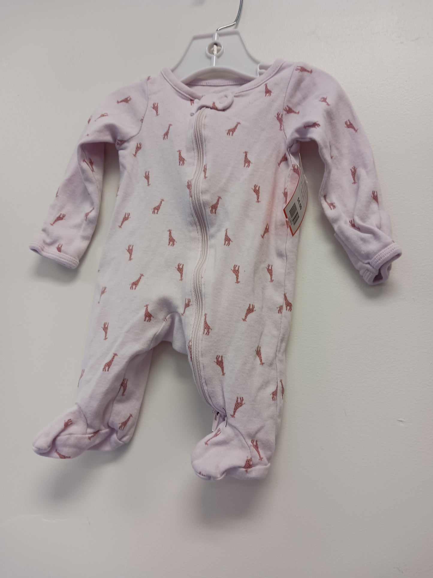 Pink Giraffe Carters Sleeper, NB G