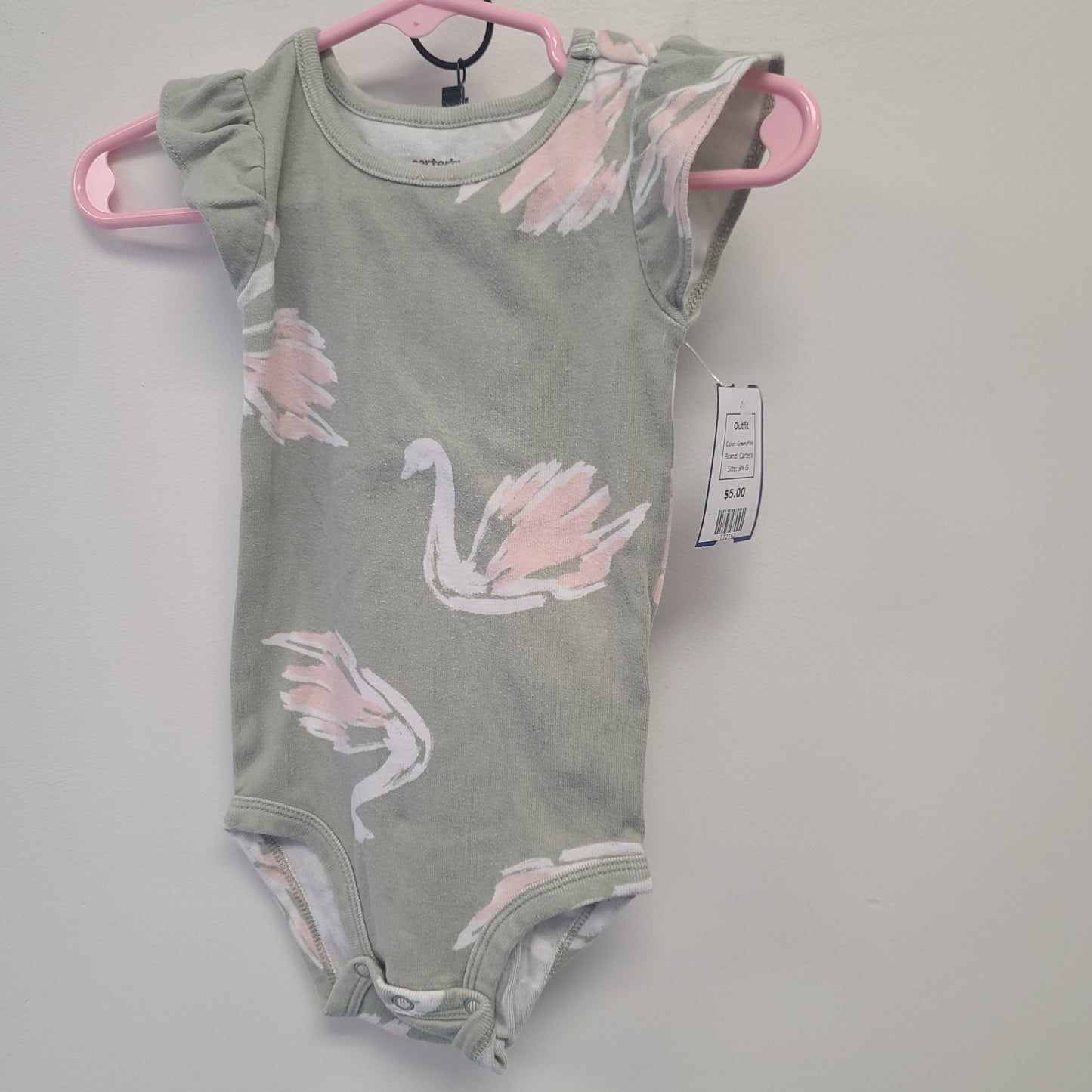 Green/Pink Carters Outfit, 9M G