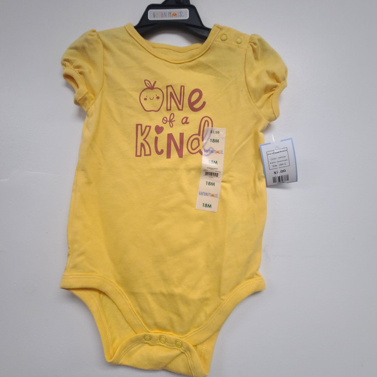 yellow Garanimals One of Kind Onesie, 18M G