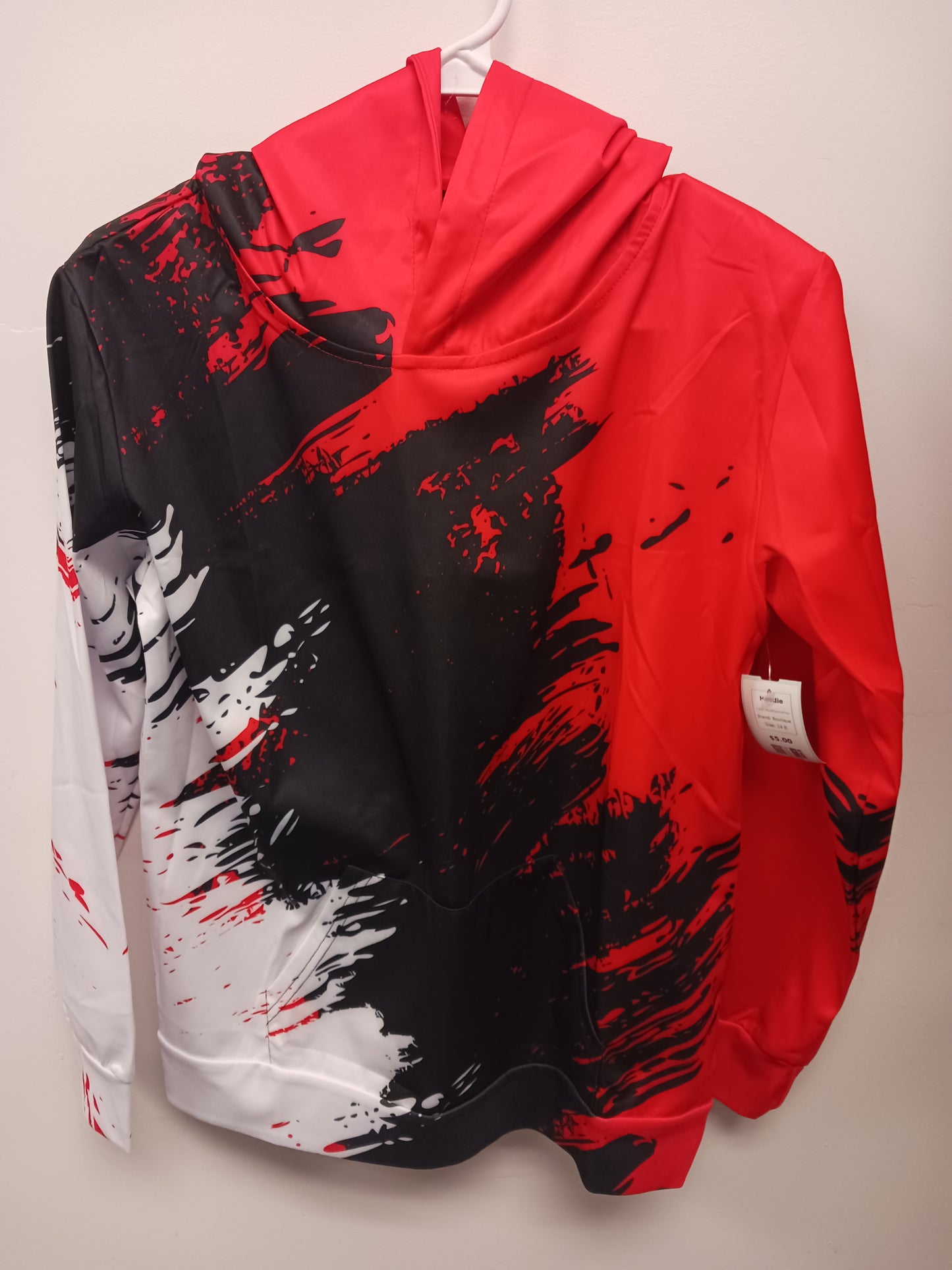 Red/Black/White Boutique Hoodie, 14 B
