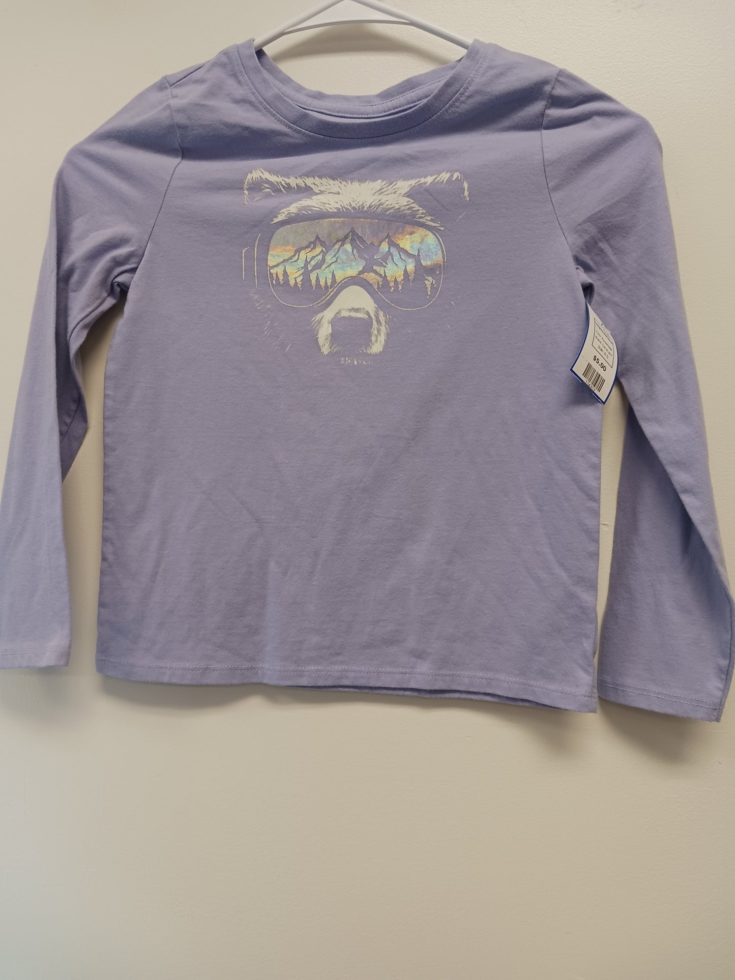 Purple Bear Cat & Jack Longsleeve Shirt, 6 G