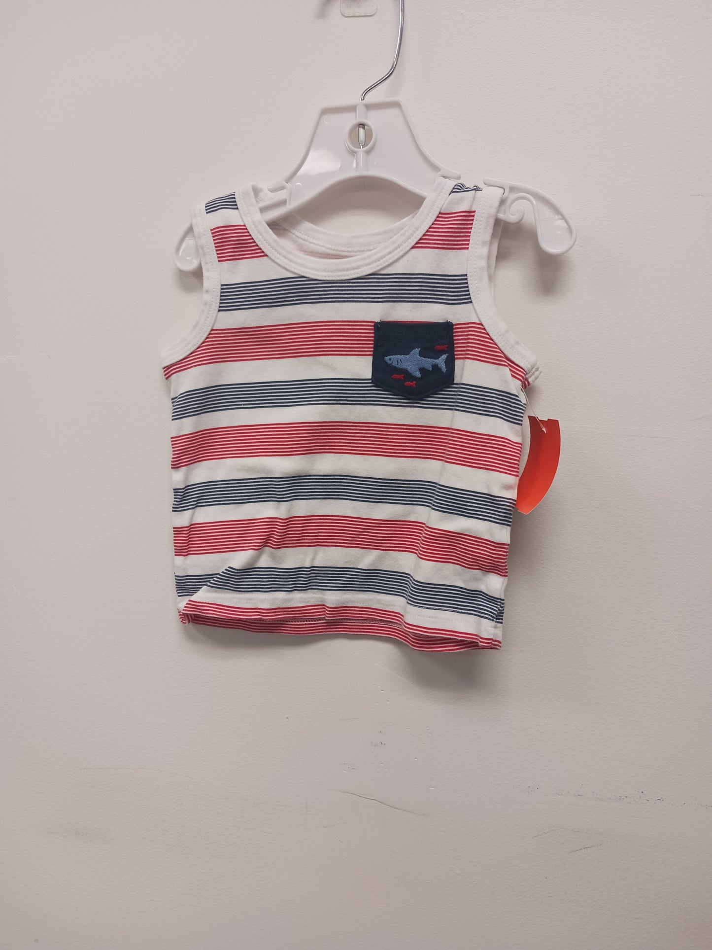 red/white/blue just one you Striped Tank Top, 9M B