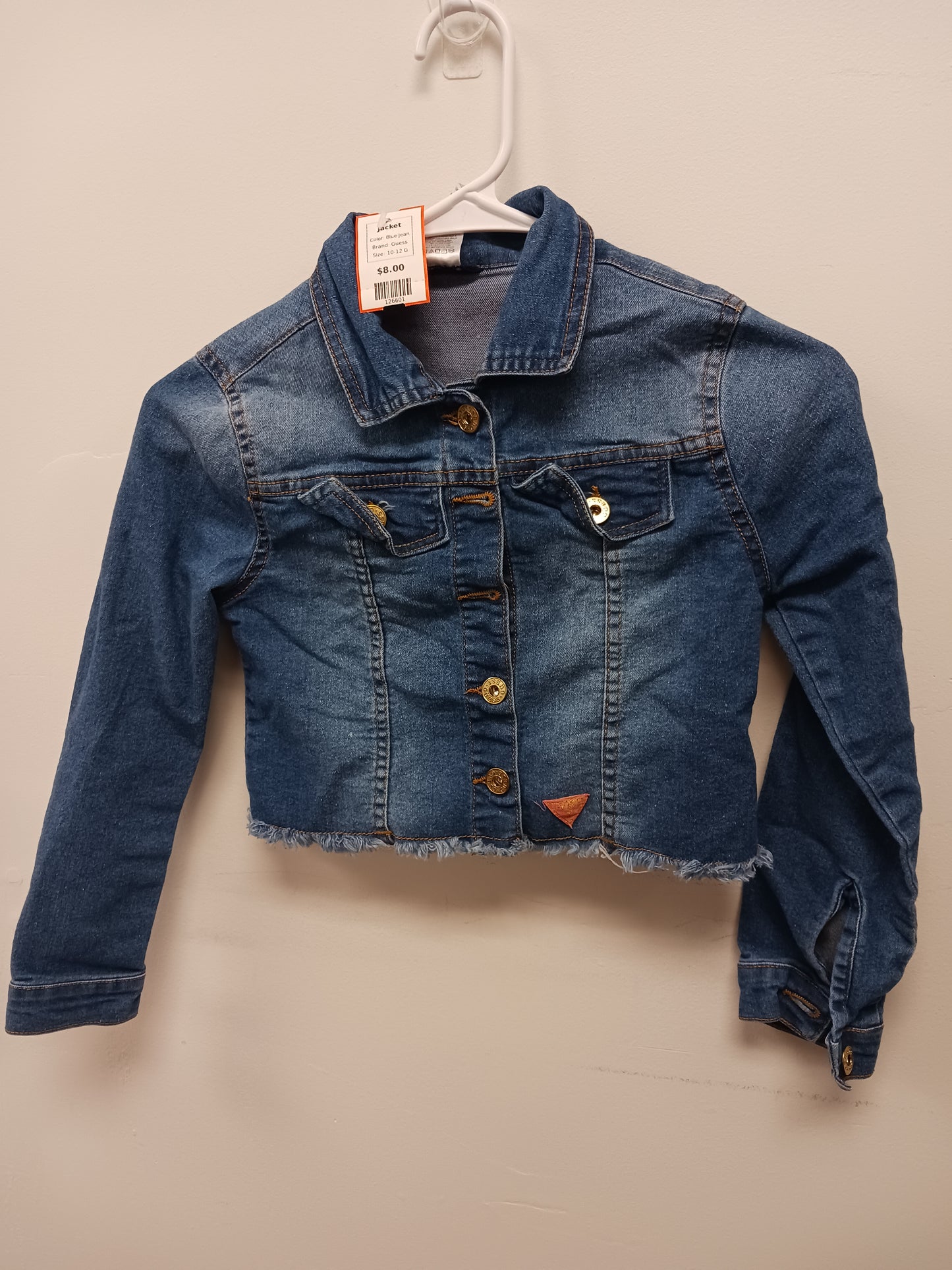 Blue Jean Guess Jacket, 10-12 G