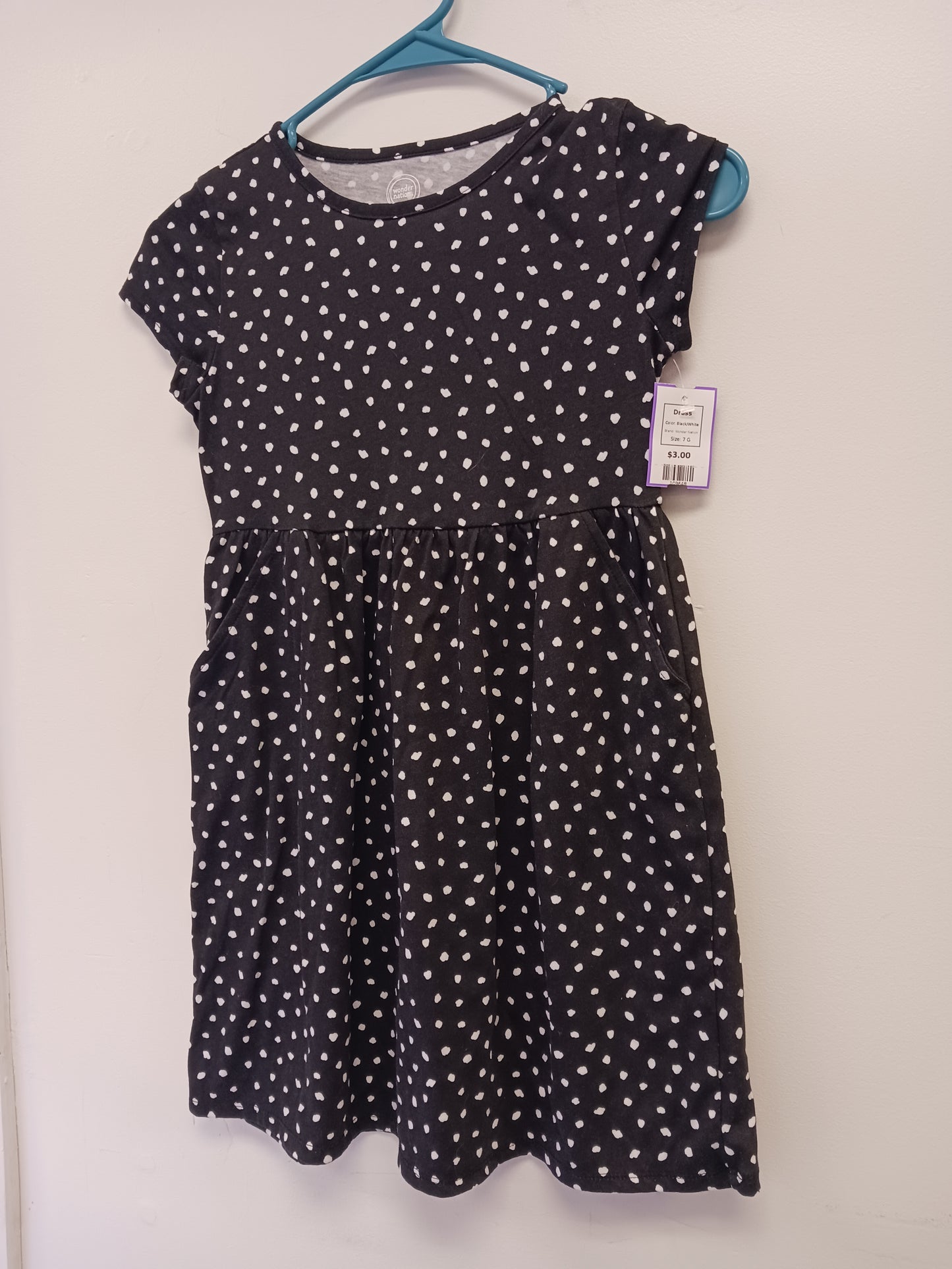 Black/White Wonder Nation Dress, 7 G