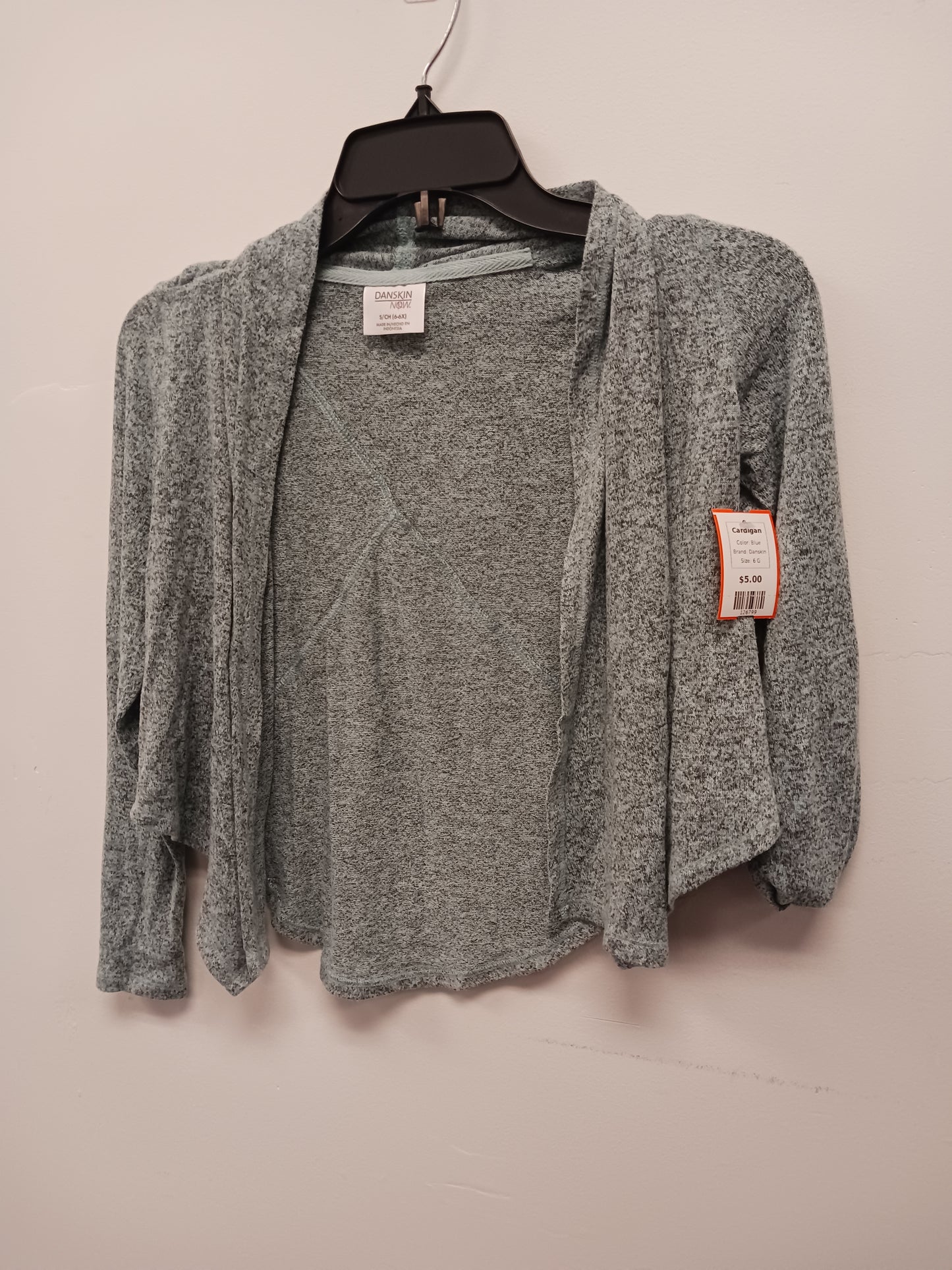 Blue Danskin Cardigan, 6 G