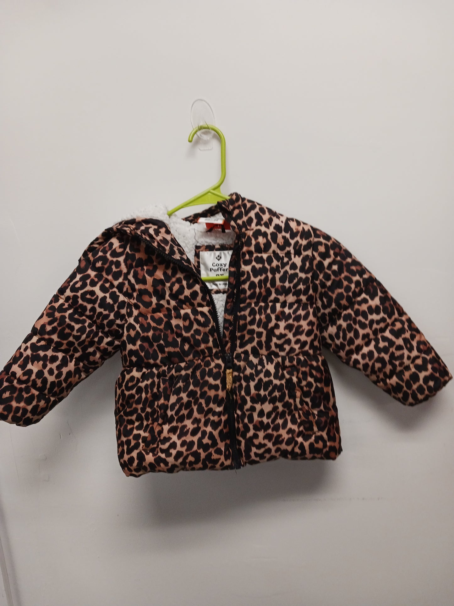 Brown/Black Cheetah Members Mark Coat, 3T G