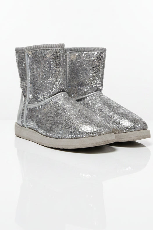 silver Glitter Boots, 1 G