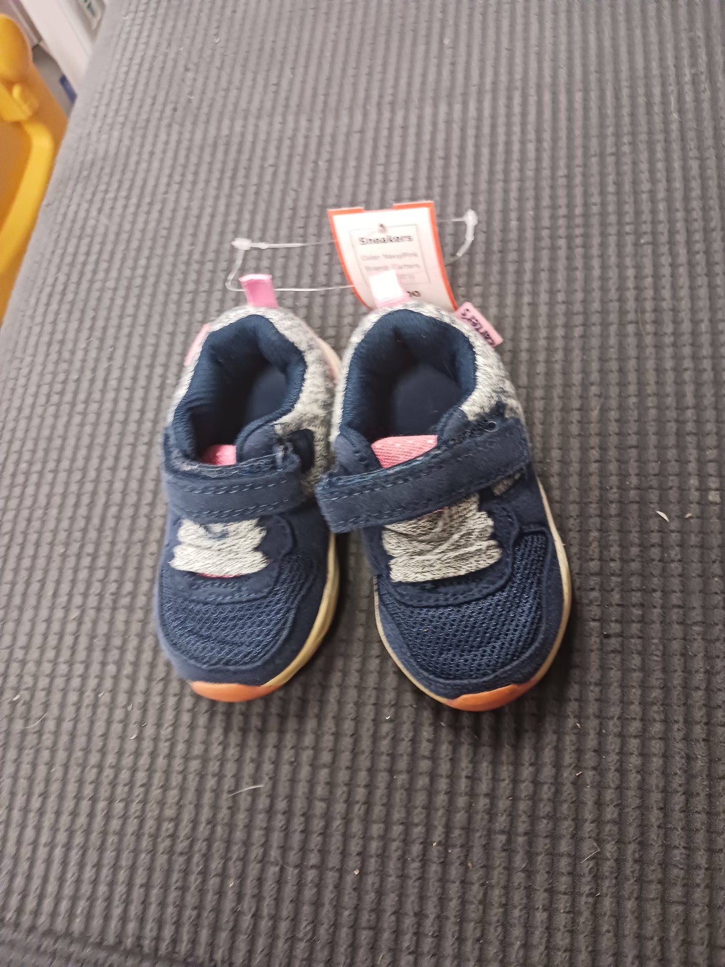 Navy/Pink Carters Sneakers, 4C G